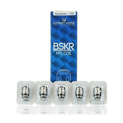 Vandy vape Replacement Coils (1.5ohm & 1.8ohm & 0.7ohm) for Berserker MTL Tank/AP MTL Tank /BSKR S Kit(5pcs/Pack)