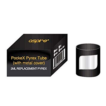 Aspire PockeX 2ml Pyrex Tube With Metal Cover