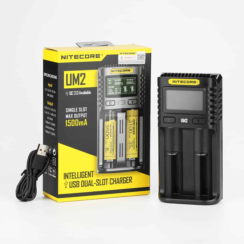 Nitecore UM2 2-slot Quick Charger