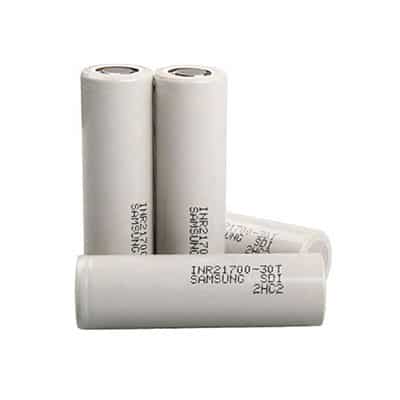 Samsung INR21700 30T 3000mAh 35A Flat Top Li ion Rechargeable Battery