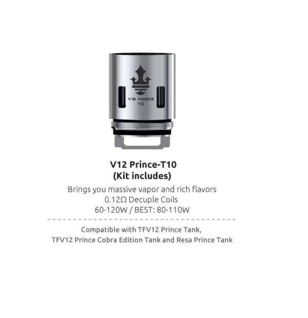 SMOK TFV12 PRINCE Replacement Coil 3pcs