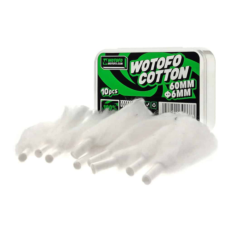 Wotofo Agleted Organic Cotton • 10 pieces 6ml